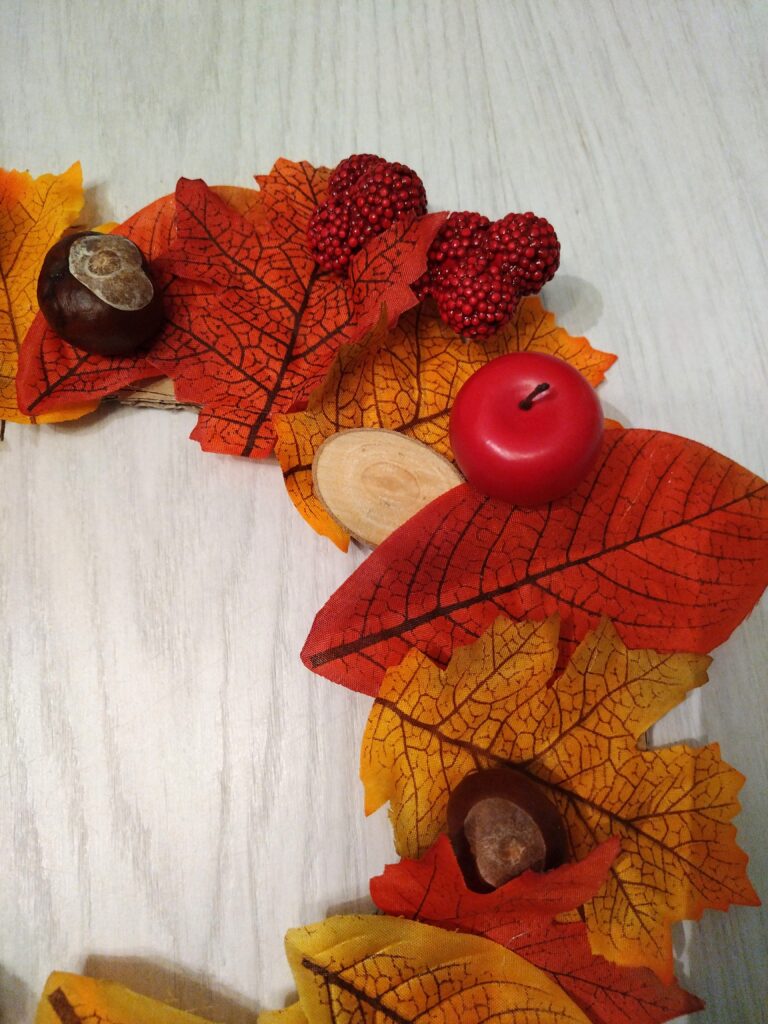 Jesienny wianek praca plastyczna
