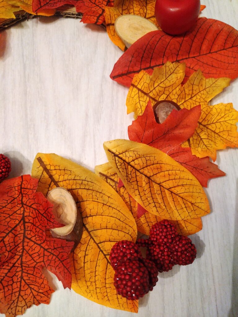 Jesienny wianek praca techniczna