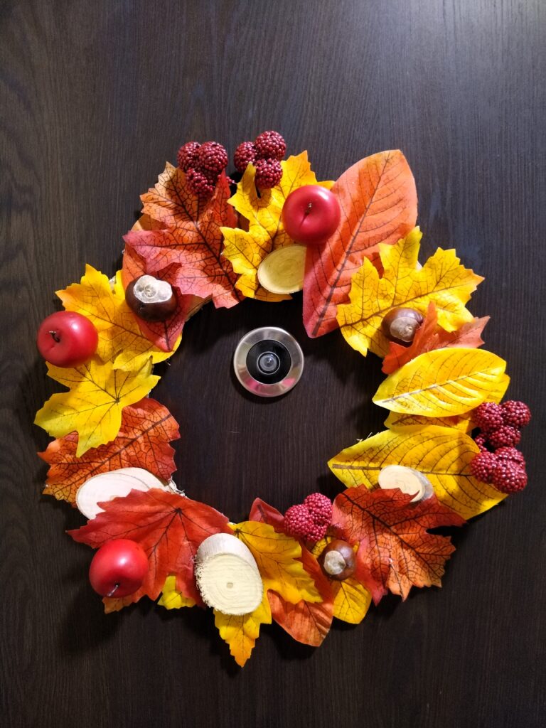 Jesienny wianek praca dla dzieci