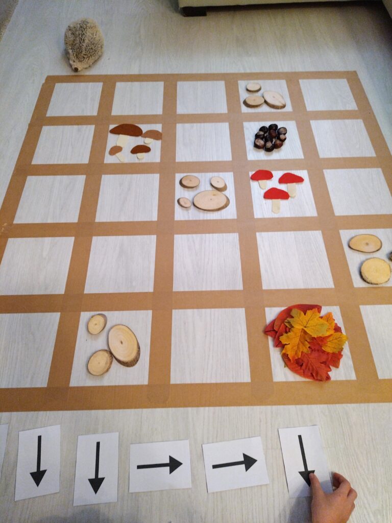 jesienne kodowanie zabawa