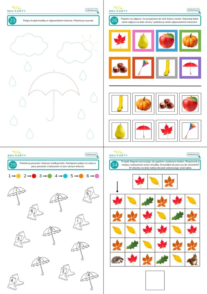 jesienny pakiet kart pracy podgląd 4