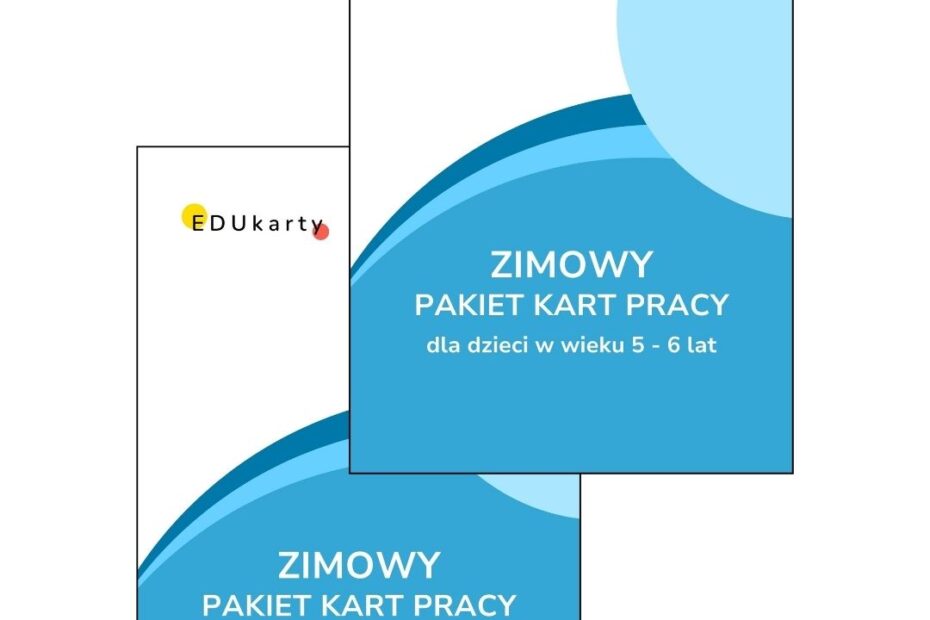 zimowy pakiet kart pracy dla przedszkolaków