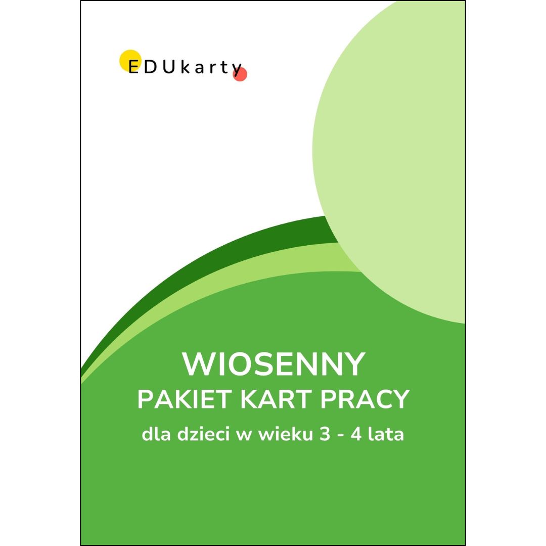 wiosenny pakiet kart pracy dla dzieci w wieku 3-4 lata